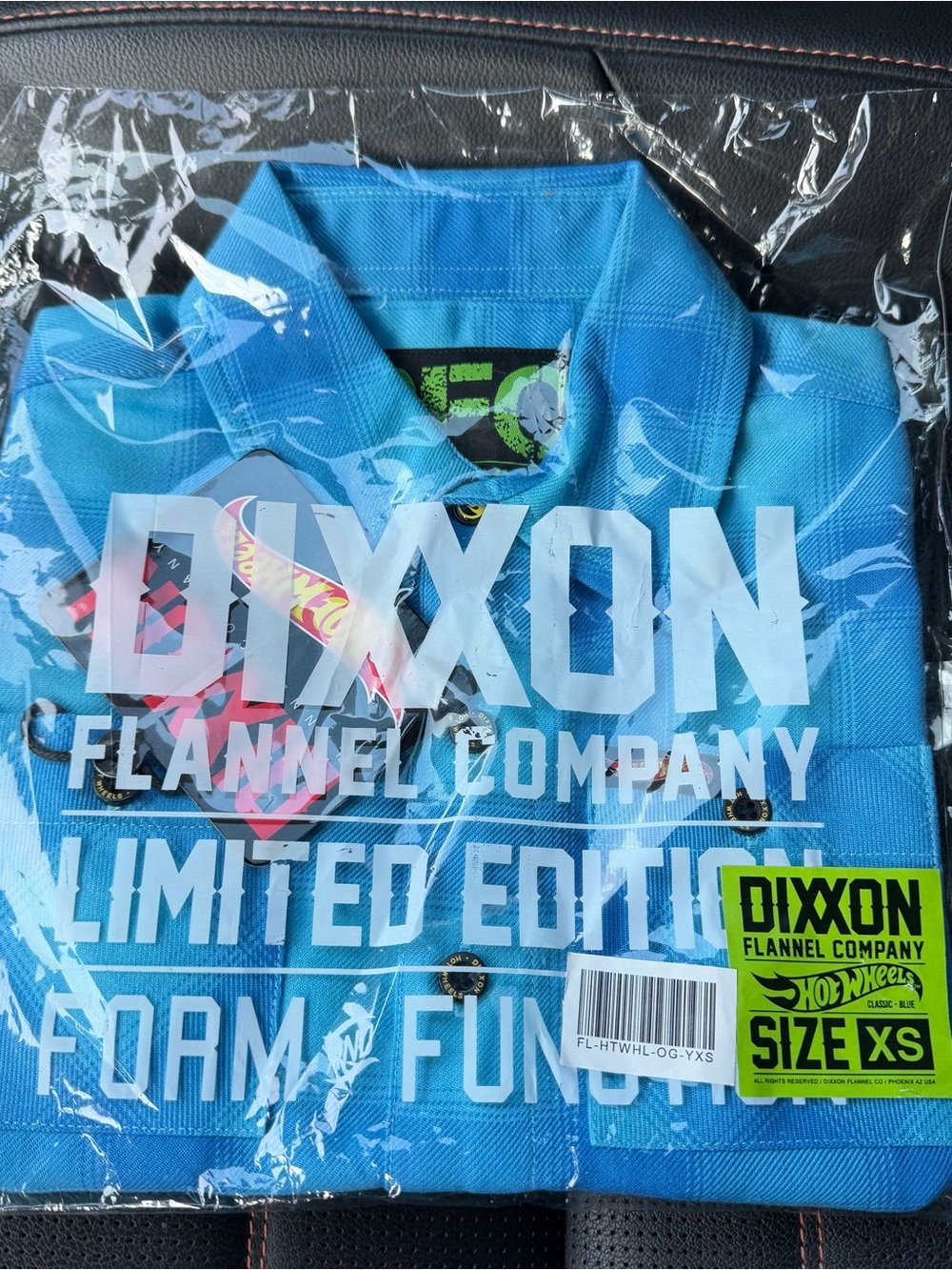 NWT Youth Dixxon Flannel Size Extra Small XS Hot Wheels OG Youth Flannel Youth